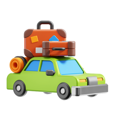 Carro de viagem  3D Icon