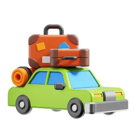 Carro de viagem  3D Icon