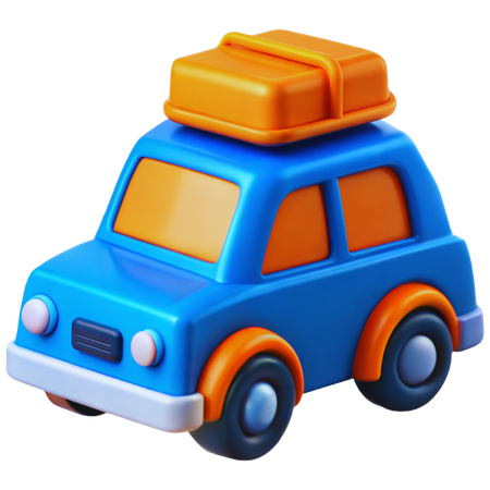 Carro de viagem  3D Icon