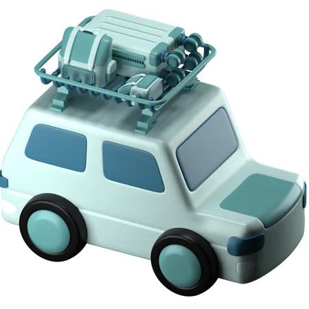 Carro de viagem  3D Icon