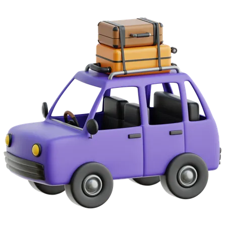 Carro de viagem  3D Icon