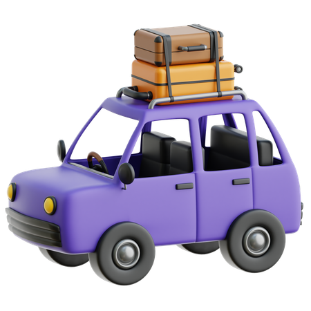 Carro de viagem  3D Icon