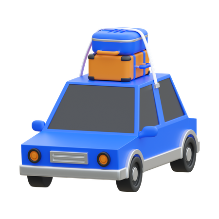 Carro de viagem  3D Icon