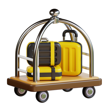 Carrito de hotel  3D Icon