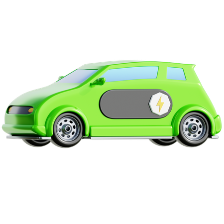 Carro ecológico  3D Icon