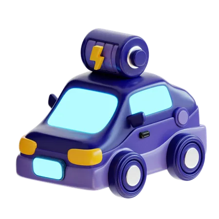 Carro elétrico  3D Icon