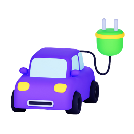 Carro elétrico  3D Icon