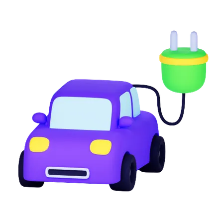 Carro elétrico  3D Icon