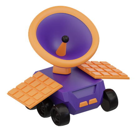 Carro espacial  3D Icon