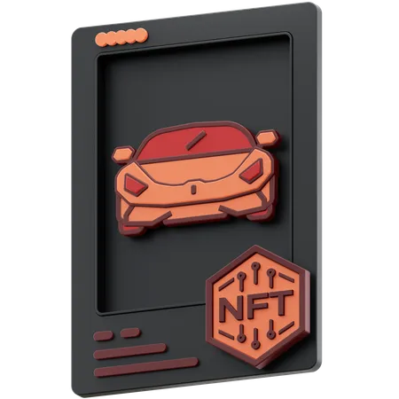 Carro Esportivo NFT 2  3D Icon