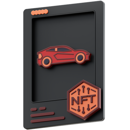 Carro esporte nft  3D Icon