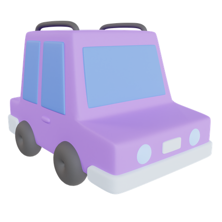 Carro da família  3D Icon