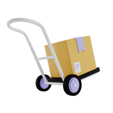 Carro logístico  3D Icon