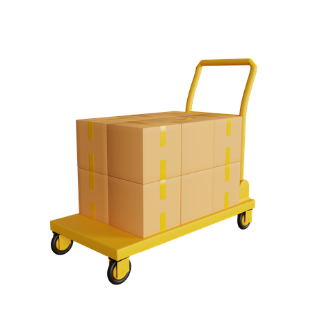 Carro logístico  3D Icon