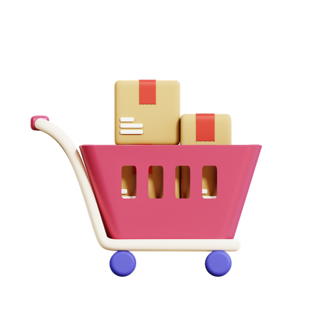 Carro logístico  3D Icon