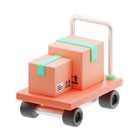 Carro logístico  3D Icon