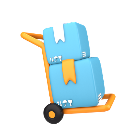 Carro logístico  3D Icon