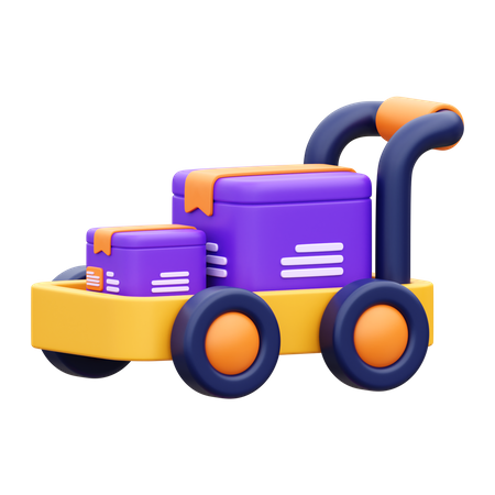 Carro logístico  3D Icon