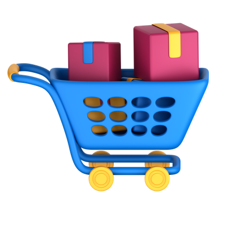 Carro logístico  3D Icon