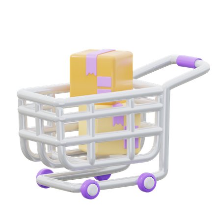 Carro logístico  3D Icon
