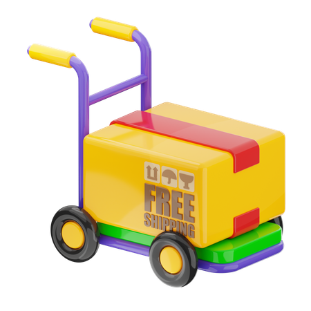 Carro logístico  3D Icon