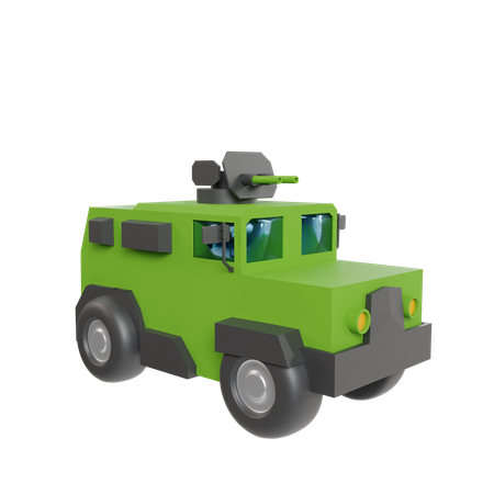 Carro militar  3D Icon