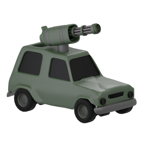 Carro militar  3D Icon