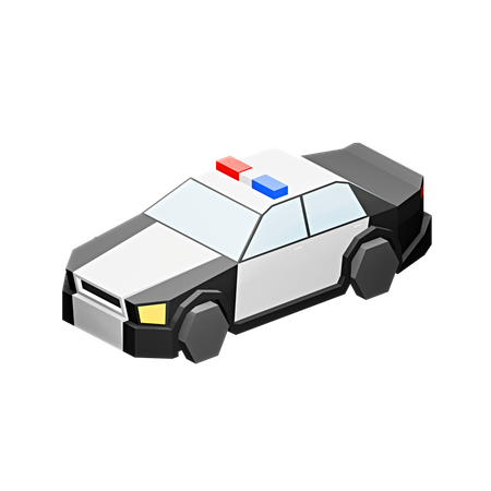 Carro da polícia  3D Icon