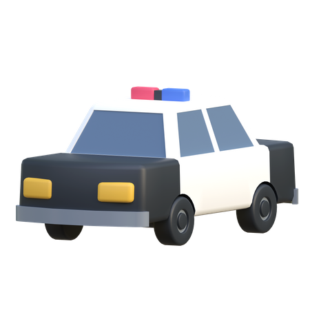 Carro da polícia  3D Icon