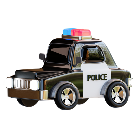 Carro da polícia  3D Icon