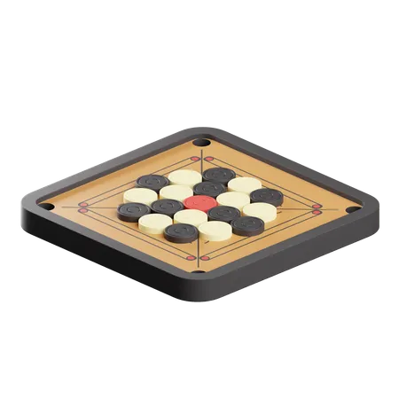 Carrom Board  3D Icon