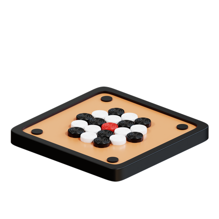 Carrom Board  3D Icon