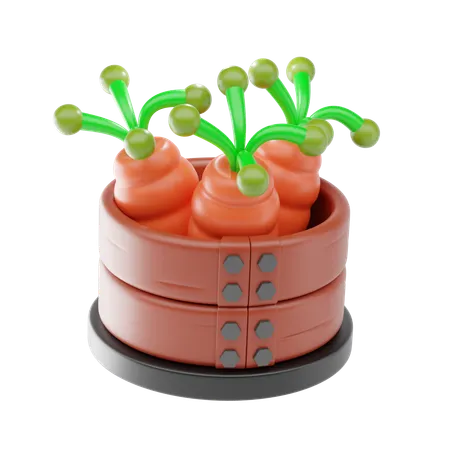 Carrot  3D Icon