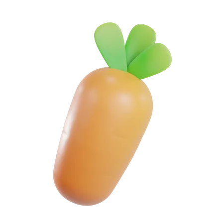 3 D Render Carrot Object 3D Illustration