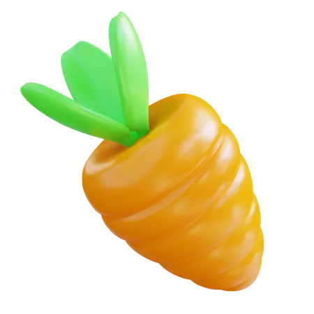 3 D Illustration Carrot 3D Icon