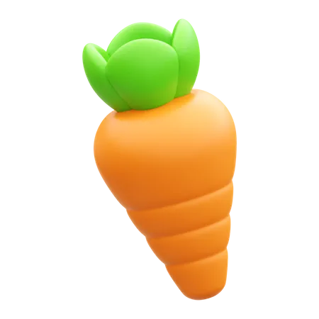 Carrot 3 D Render Illustration Icon 3D Icon