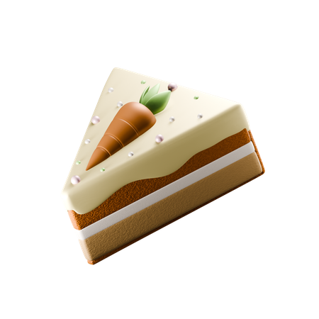 Carrot Cake  3D Icon