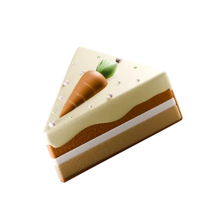 Carrot Cake  3D Icon