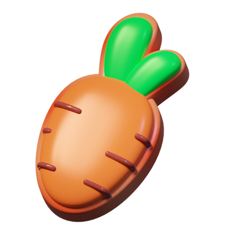Carrot Cookies  3D Icon