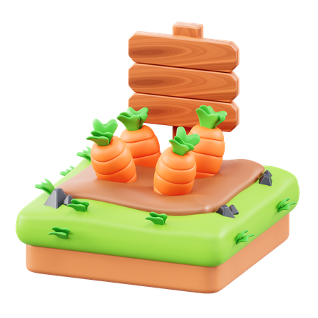 Carrot Farm  3D Icon