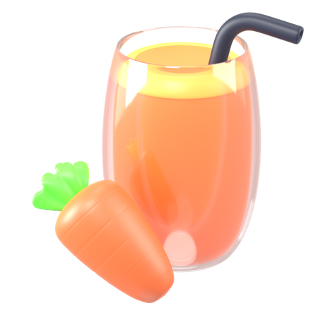 Carrot Juice  3D Icon