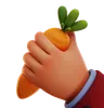 CARROT WITH HAND