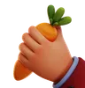 Carrot With Hand