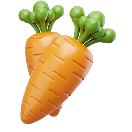 Carrots  3D Icon