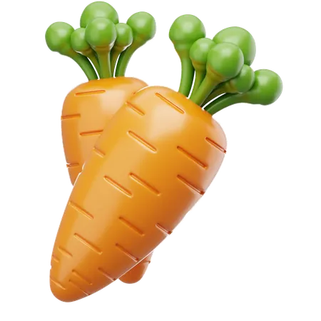 Carrots  3D Icon