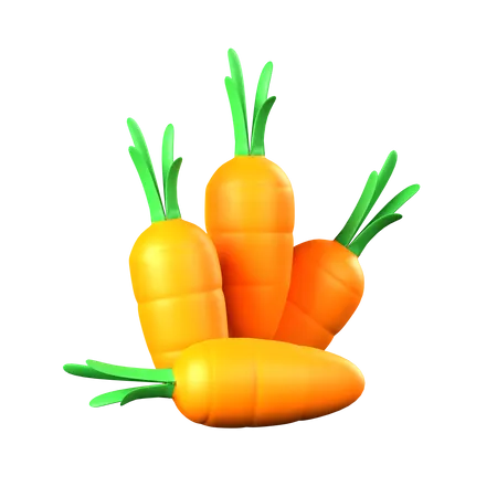 Carrots  3D Icon