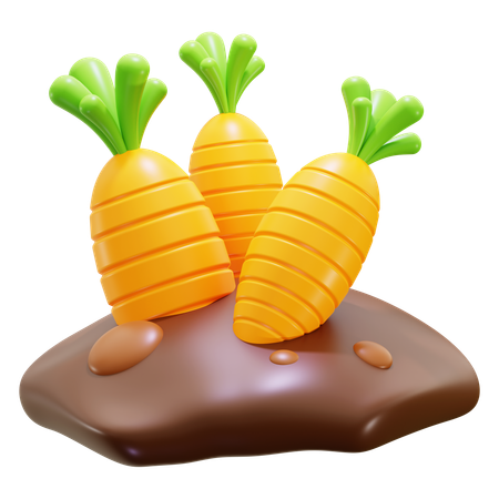 Carrots  3D Icon