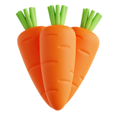 Carrots  3D Icon