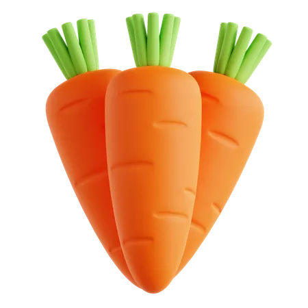 Carrots  3D Icon