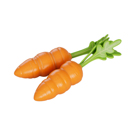 Carrots 3D Illustration